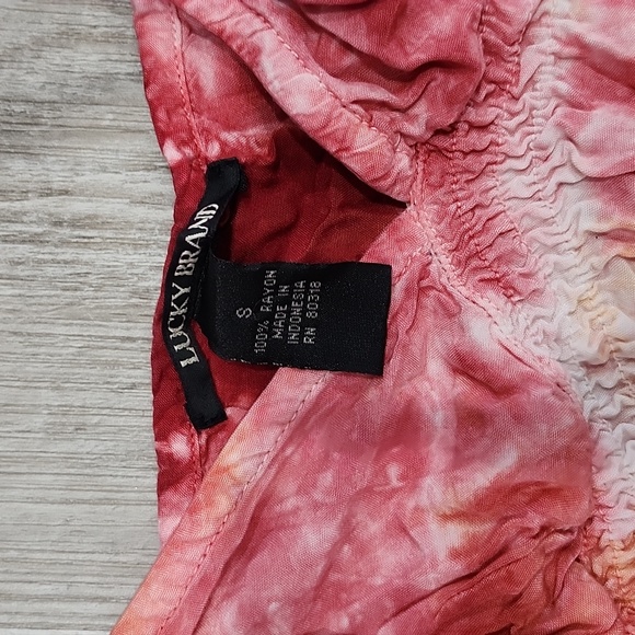 Lucky Brand Tank Top Tie-Dyed Sun Dress, Super Soft Lightweight Summer Style - Picture 7 of 8